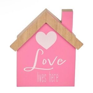 Charming Pink House Decor with Heart Motif